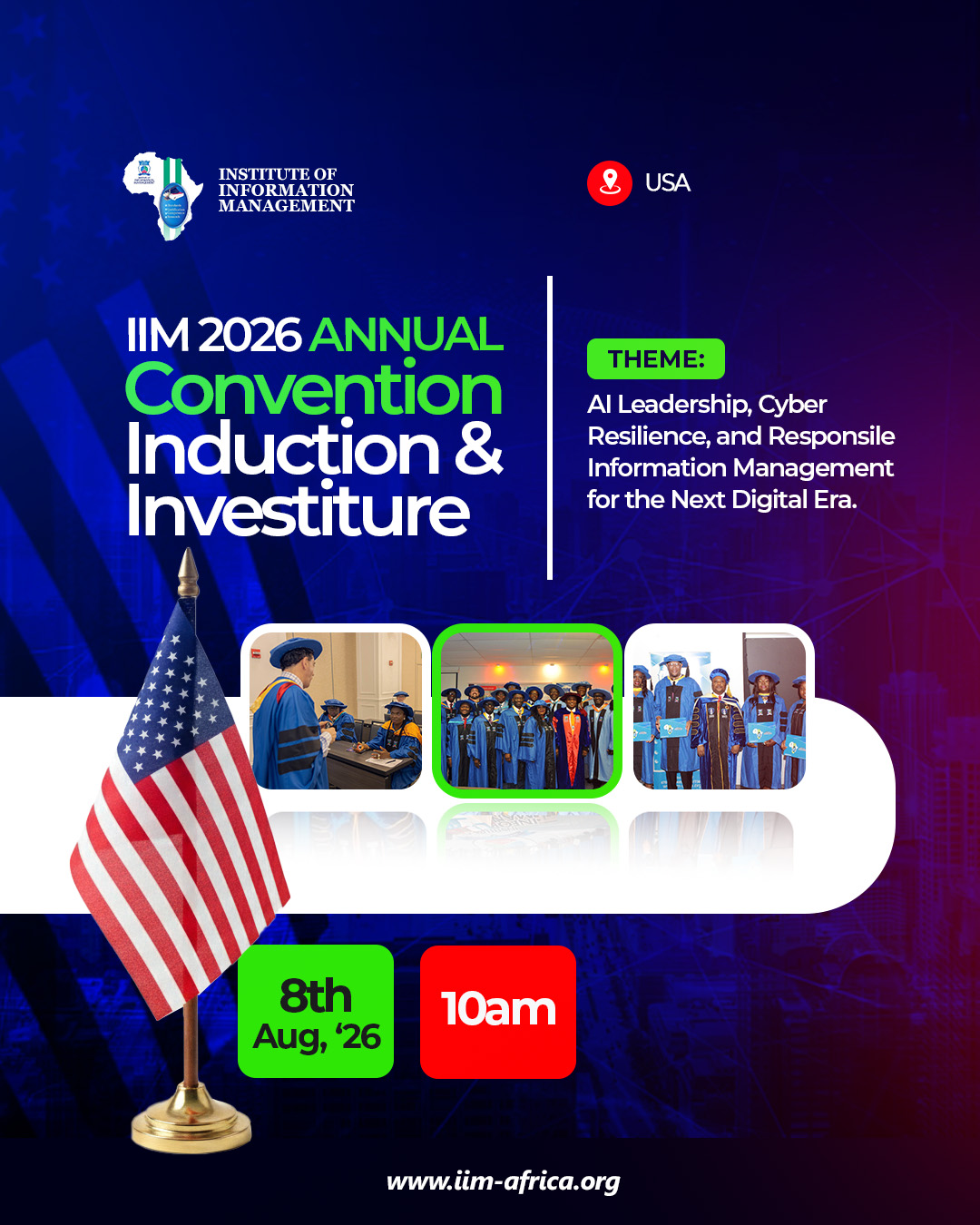 IIM USA 2026 Annual Conference, Induction and Investiture