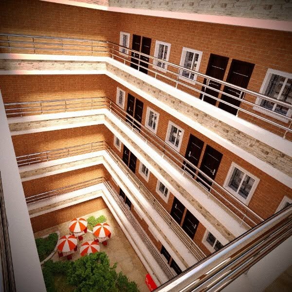 Residential Area Courtyard View 011